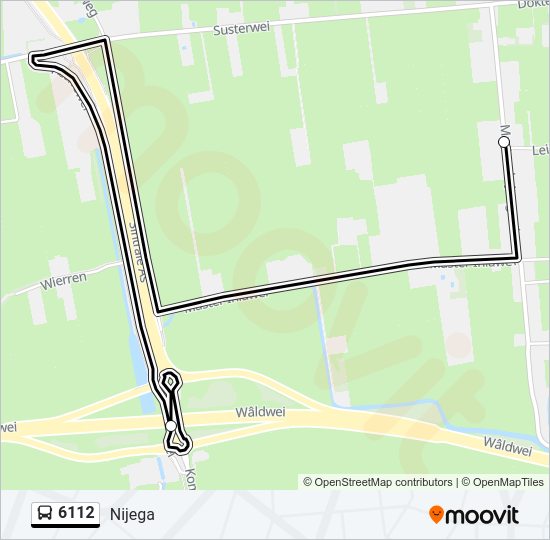 6112 Bus Line Map