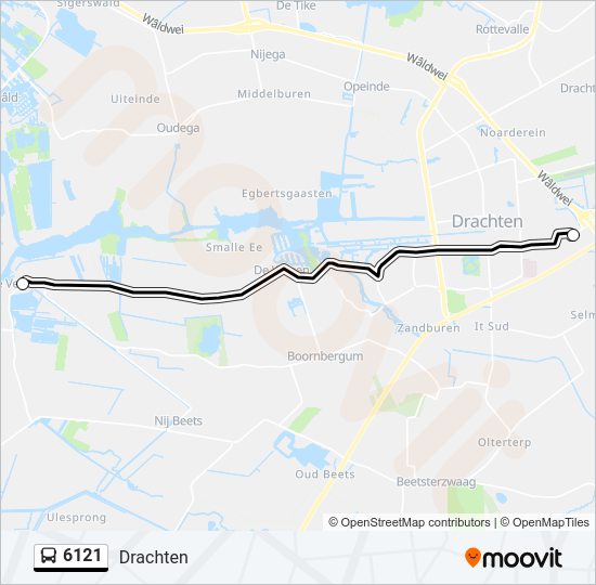 6121 Bus Line Map
