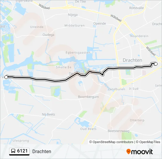 6121 Bus Line Map