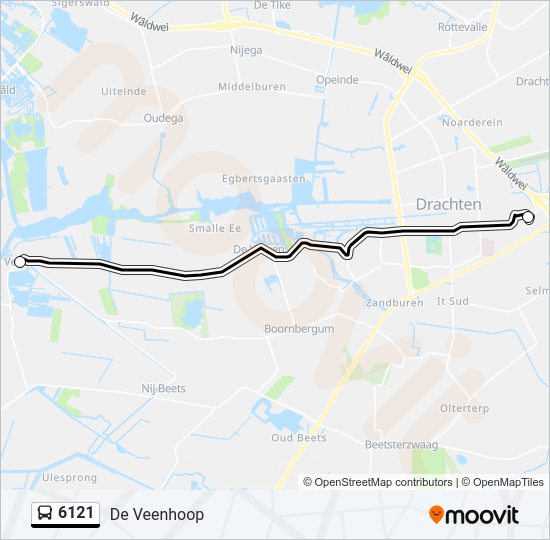 6121 Bus Line Map