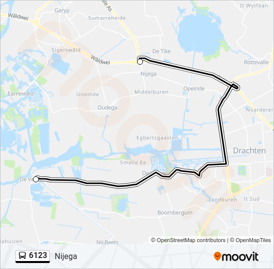 6123 Bus Line Map