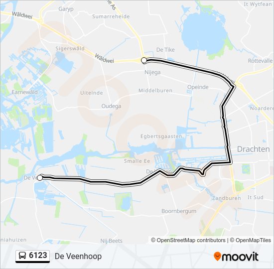 6123 Bus Line Map