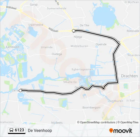 6123 Bus Line Map