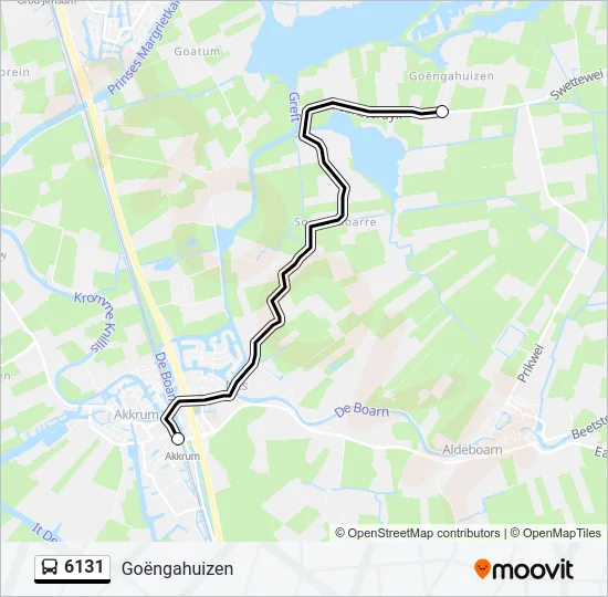 6131 Bus Line Map