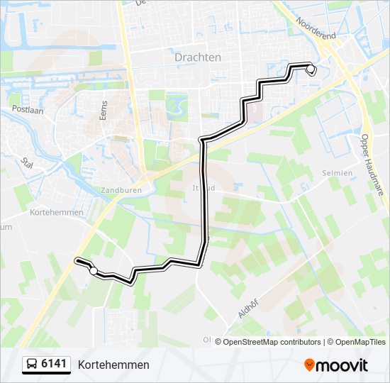 6141 Bus Line Map