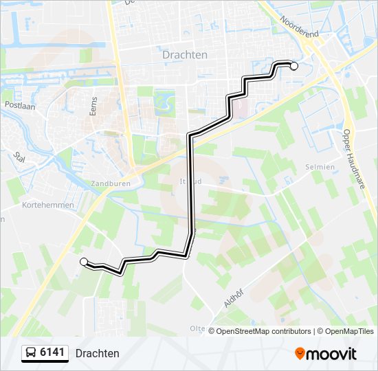 6141 Bus Line Map