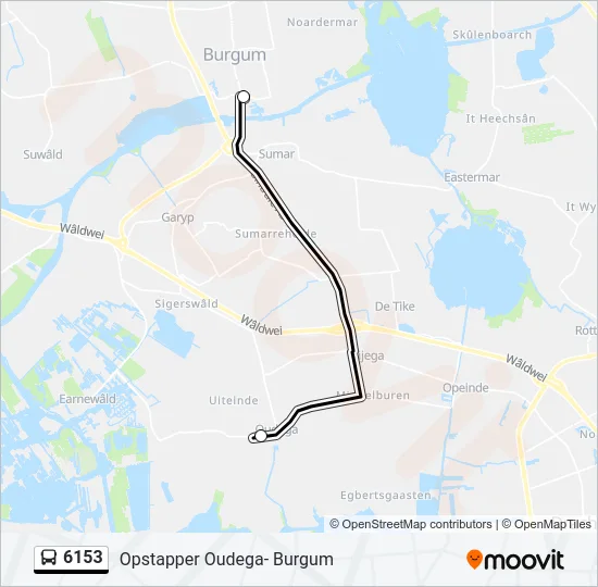 6153 Bus Line Map