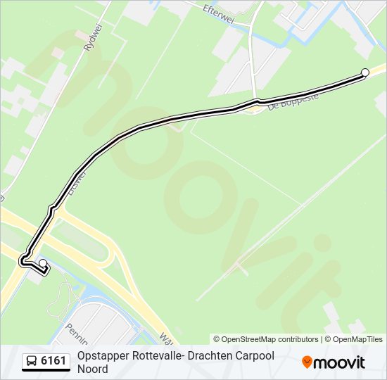 6161 Bus Line Map