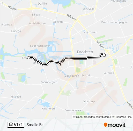6171 Bus Line Map