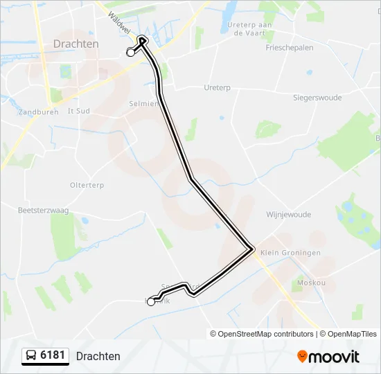 6181 Bus Line Map