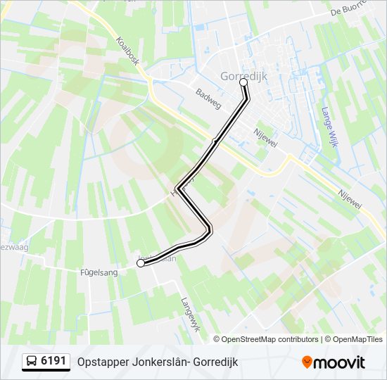 6191 Bus Line Map