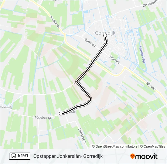 6191 Bus Line Map