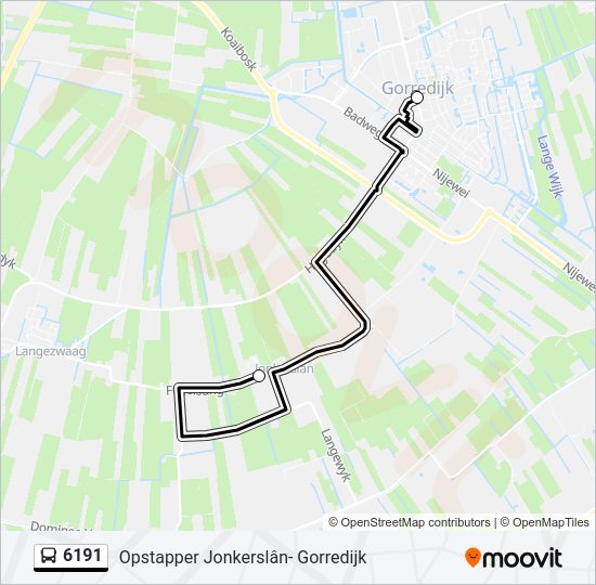 6191 Bus Line Map