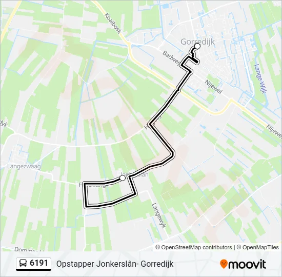 6191 Bus Line Map