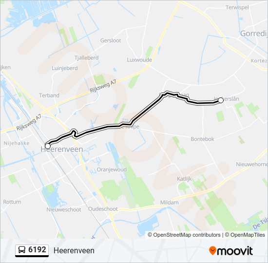 6192 Bus Line Map