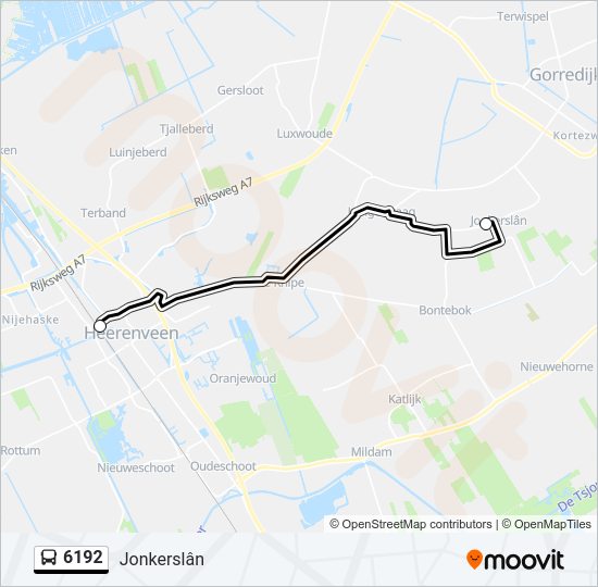 6192 Bus Line Map