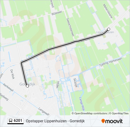 6201 Bus Line Map