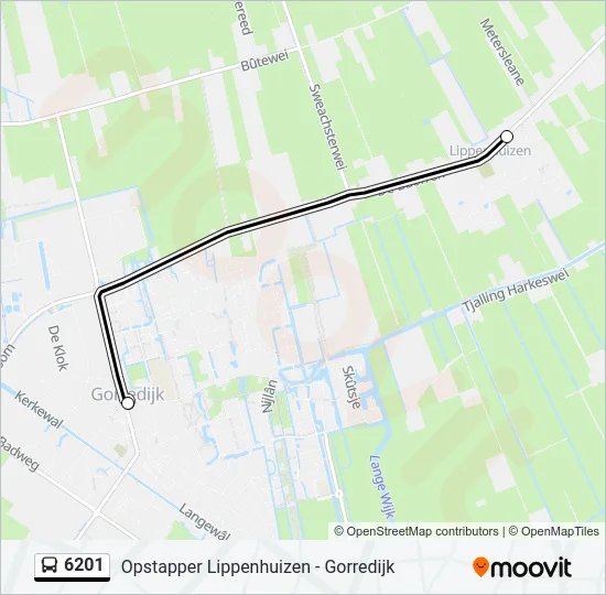 6201 Bus Line Map