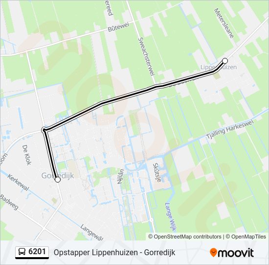 6201 Bus Line Map