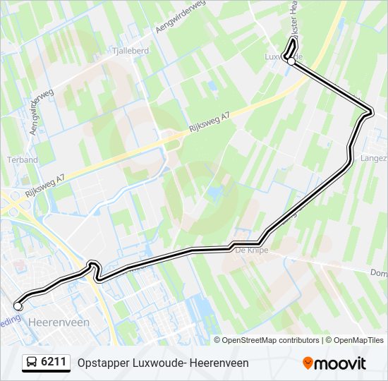 6211 Bus Line Map