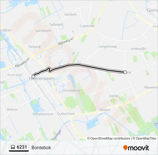 6231 Bus Line Map