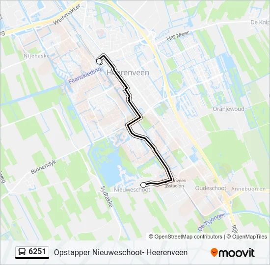 6251 Bus Line Map