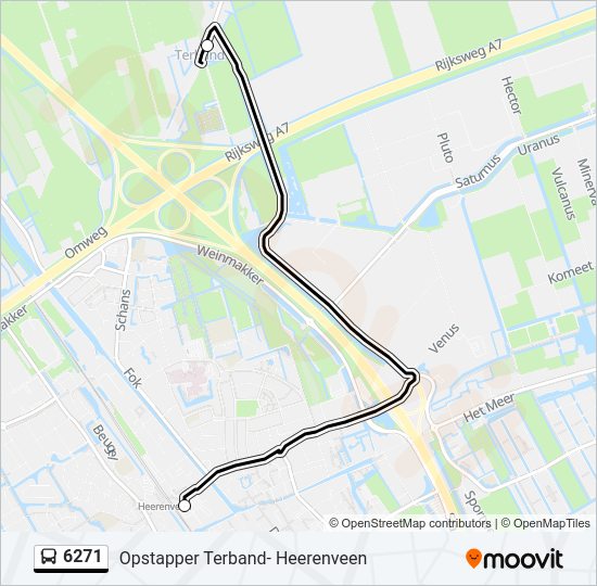 6271 Bus Line Map