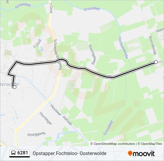 6281 Bus Line Map