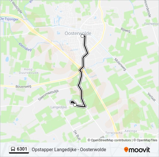 6301 Bus Line Map