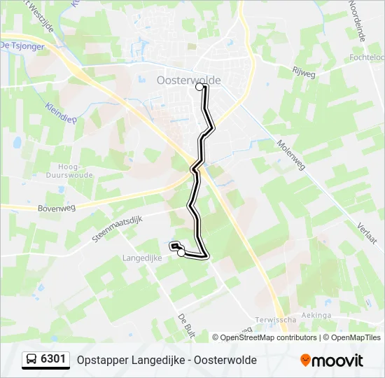 6301 Bus Line Map