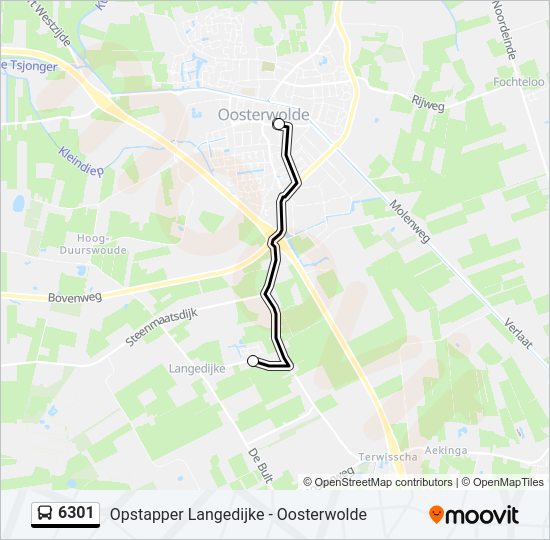 6301 Bus Line Map