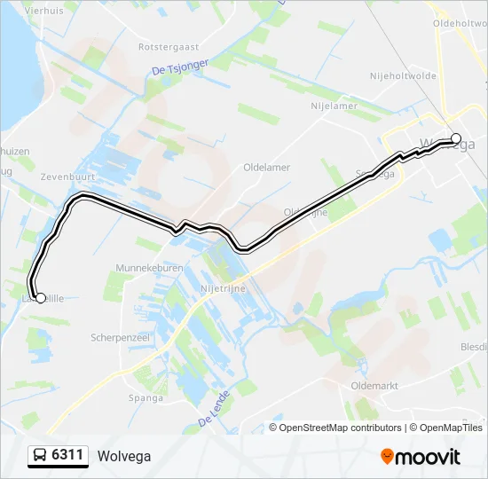 6311 Bus Line Map