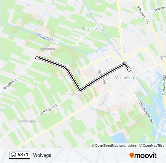 6371 Bus Line Map