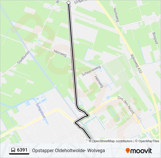 6391 Bus Line Map