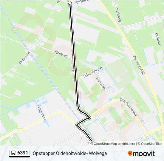 6391 Bus Line Map