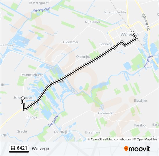 6421 Bus Line Map
