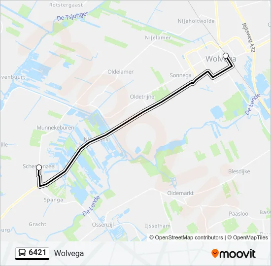 6421 Bus Line Map