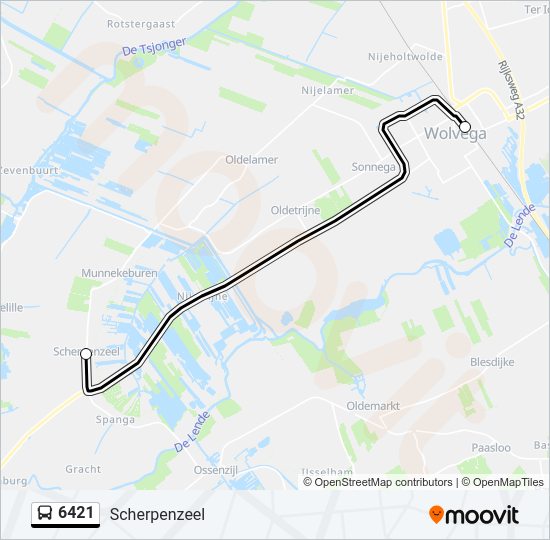 6421 Bus Line Map