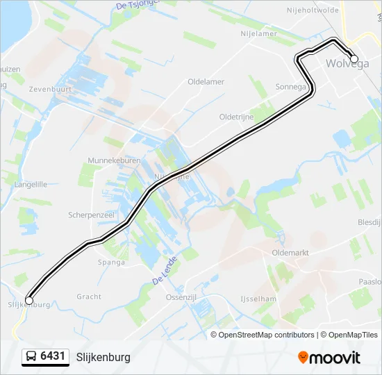 6431 Bus Line Map