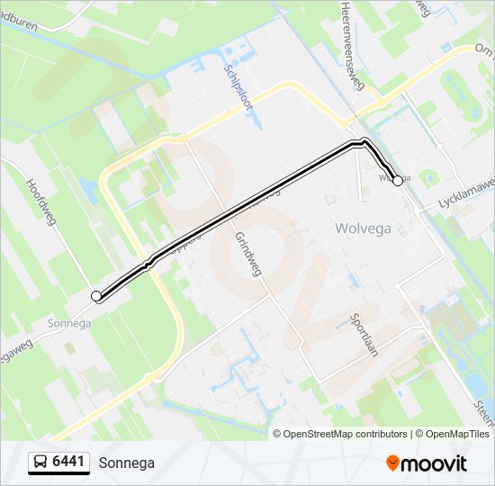 6441 Bus Line Map