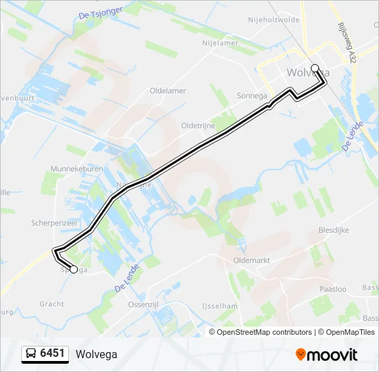 6451 Bus Line Map