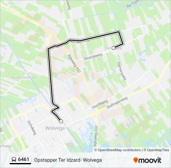 6461 Bus Line Map