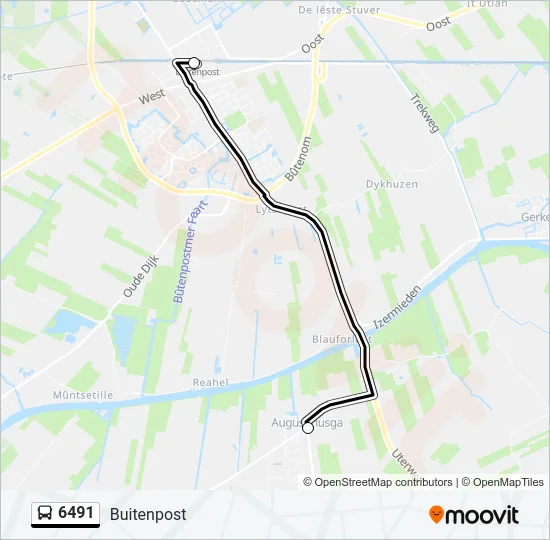 6491 Bus Line Map