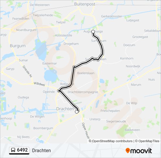 6492 Bus Line Map