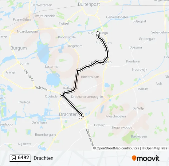 6492 Bus Line Map
