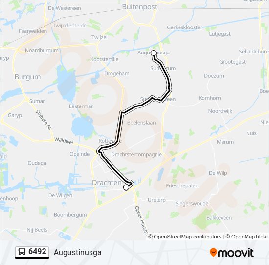 6492 Bus Line Map