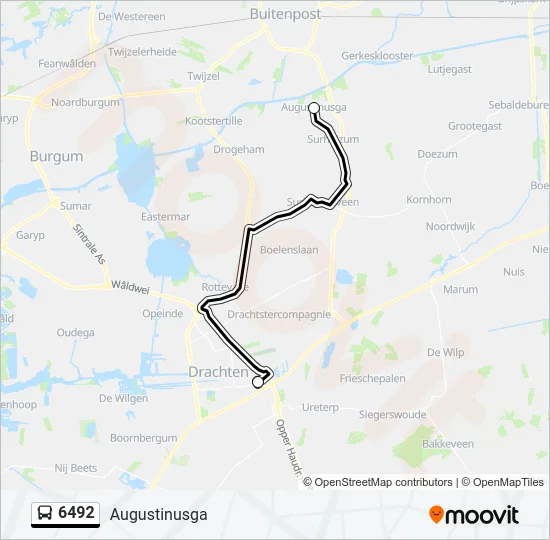 6492 Bus Line Map