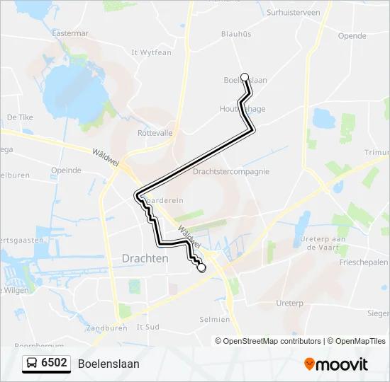 6502 Bus Line Map