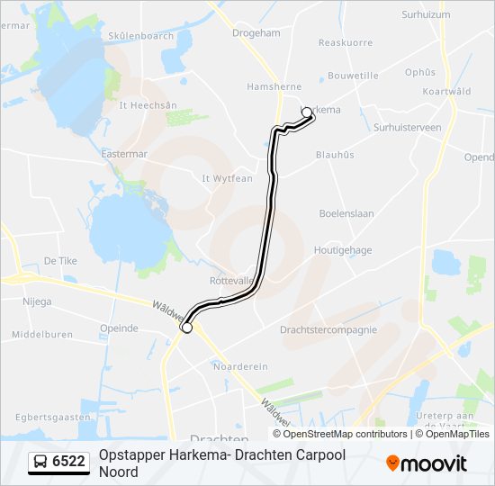 6522 Bus Line Map