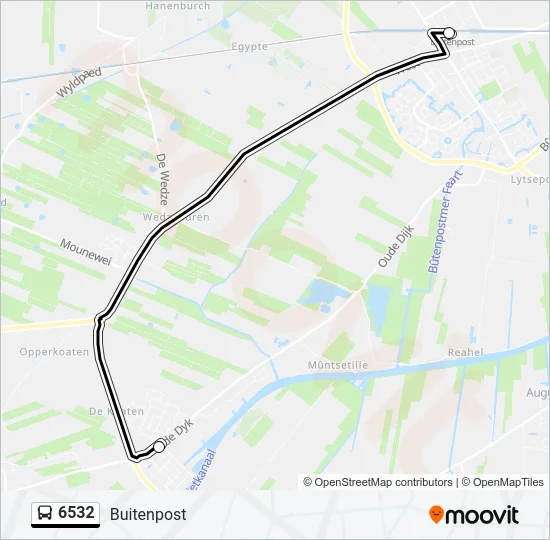 6532 Bus Line Map